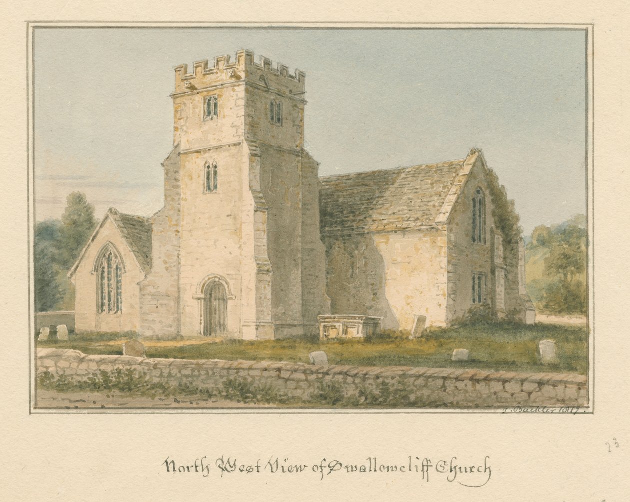 Wiltshire - Swallowcliffe templom alkotó: John Buckler