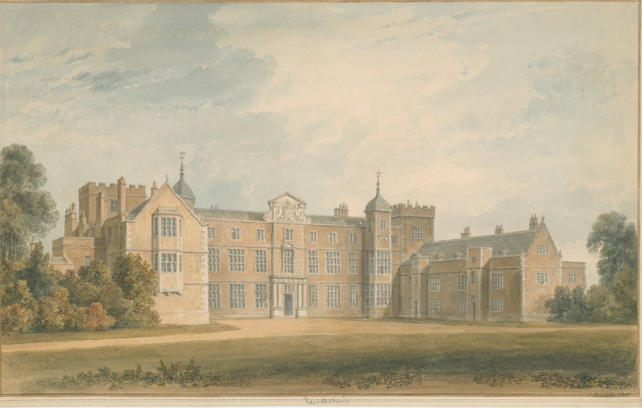Yorkshire - Burton istálló, 1818 alkotó: John Buckler