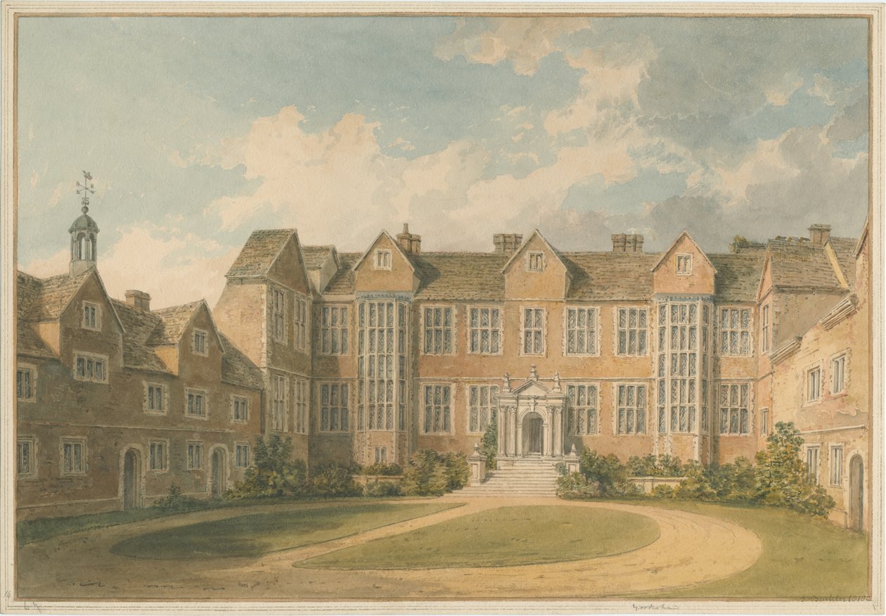 Yorkshire – York – Heslington House Interior, 1818 alkotó: John Buckler