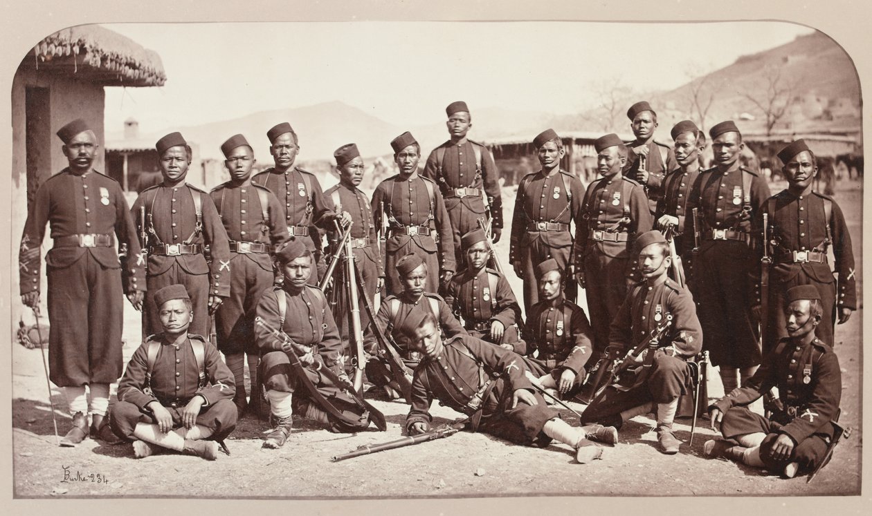 4. goorkha-ezred szuronycsapata, 1878 alkotó: John Burke