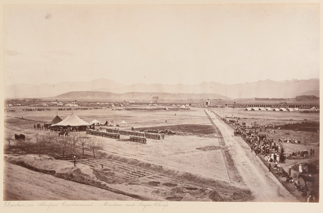 Durbar Maidan és Logar Chiefs alkotó: John Burke