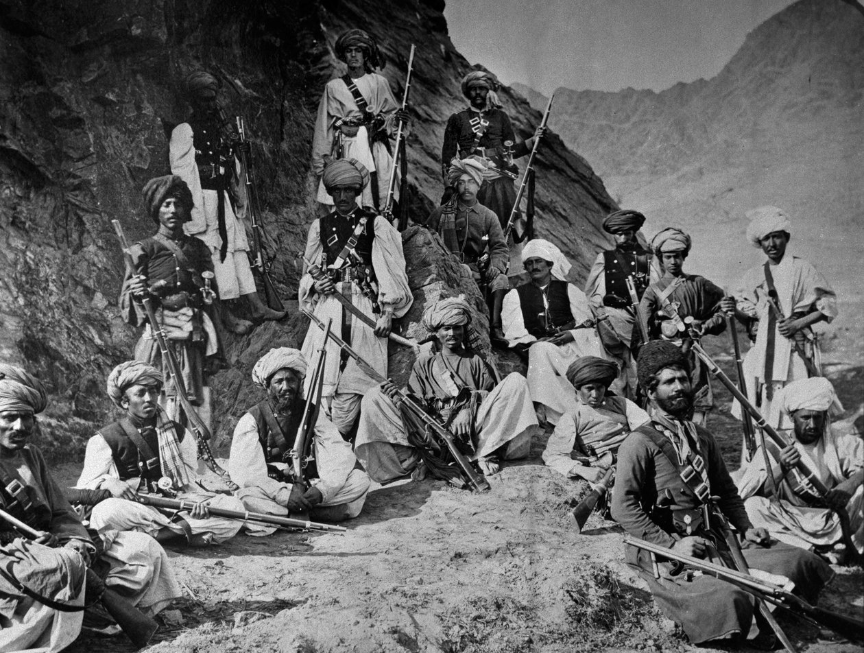 Khyber vezérek és kánok, 1878-79 alkotó: John Burke