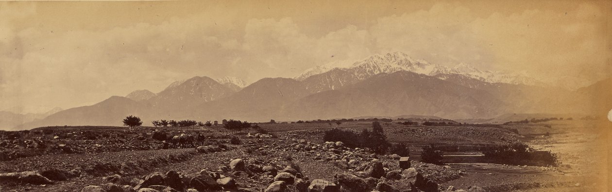 Panoráma Safed Koh a Khybertől Shutar Gardanig alkotó: John Burke