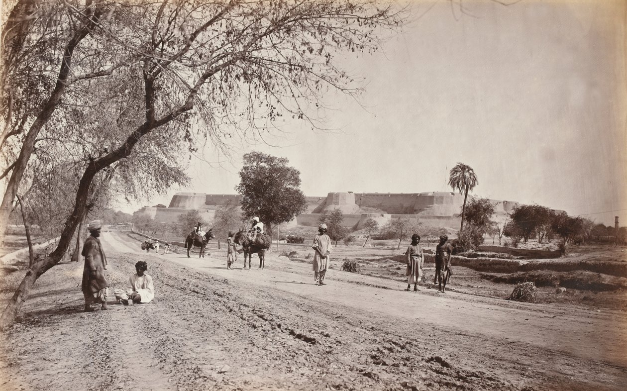 „Peshawar erőd és környéke, a börtönből”, 1862 körül (fotó) alkotó: John Burke
