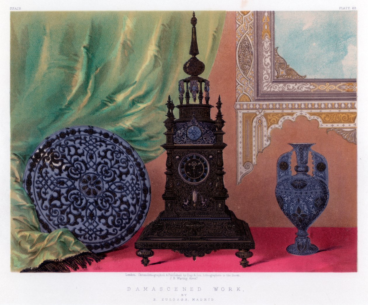 Damascened Work, 19. század. alkotó: John Burley Waring