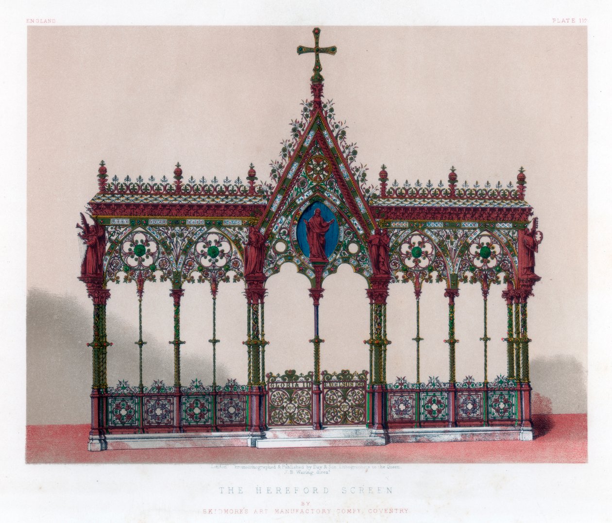 A Hereford képernyő, 19. század. alkotó: John Burley Waring