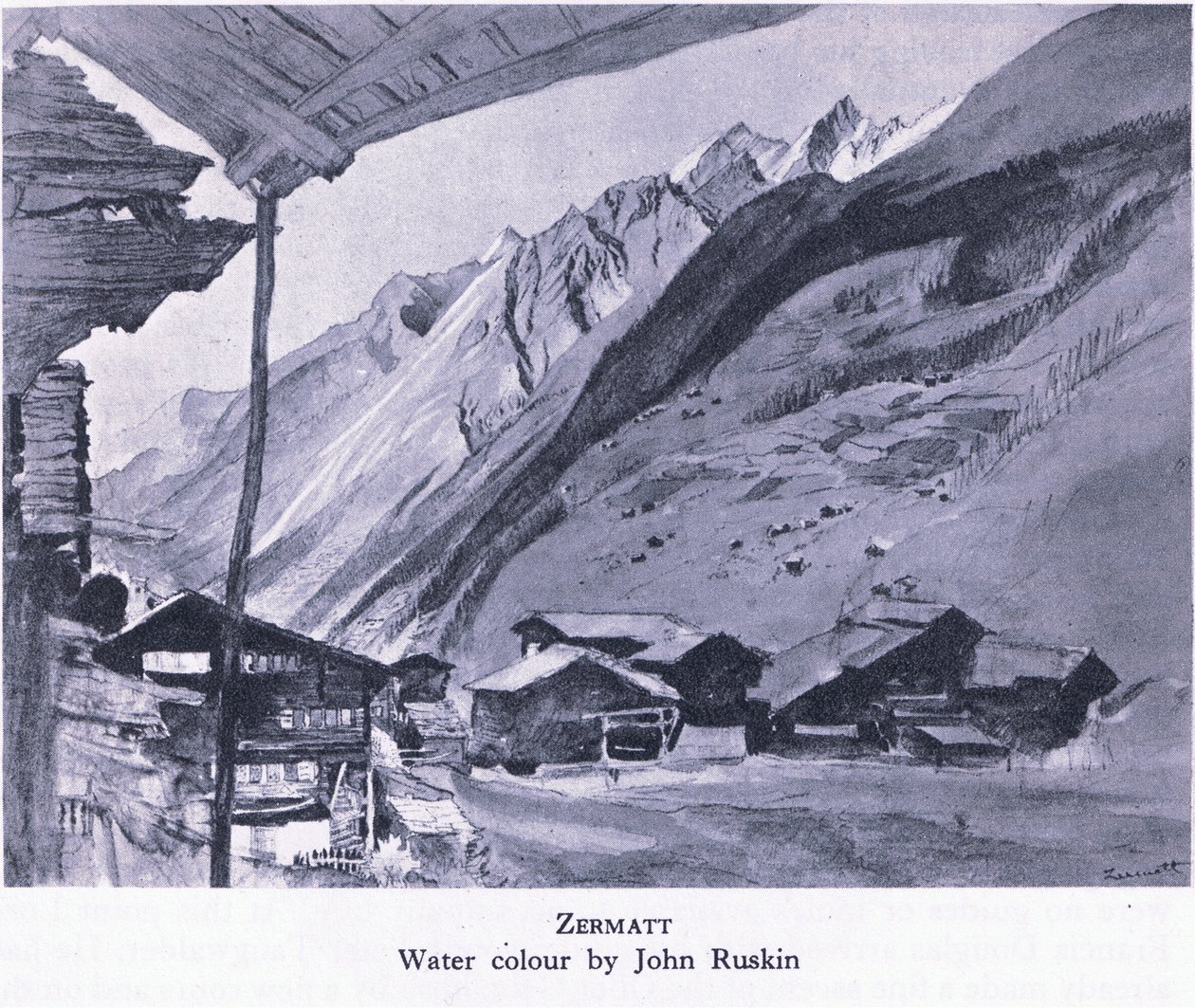 Zermatt, a Collins által kiadott British Adventure-ből, 1947 alkotó: John Bushin