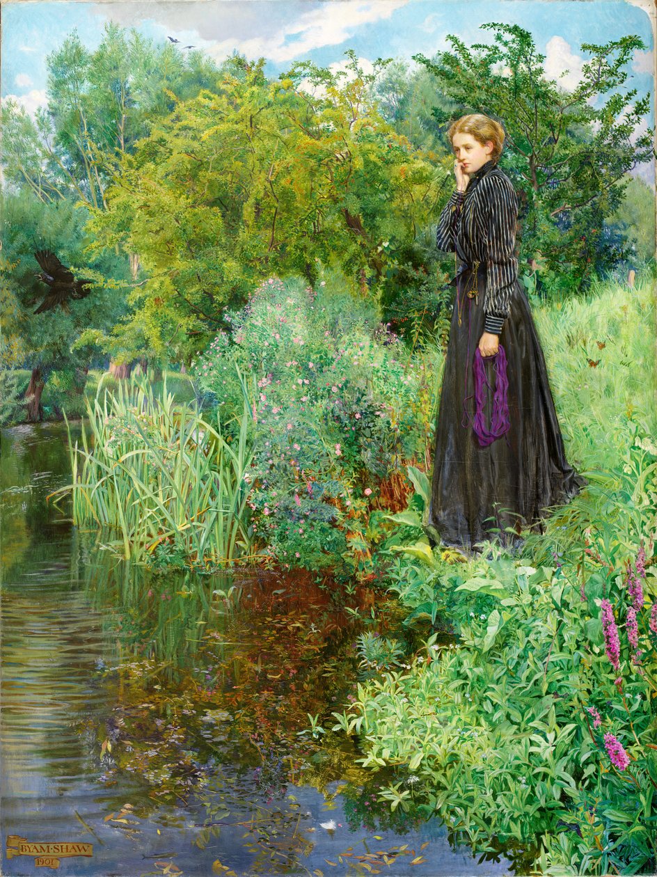 Búr háború, 1900 - "A múlt nyáron a dolgok zöldebbek voltak", 1901 alkotó: John Byam Liston Shaw