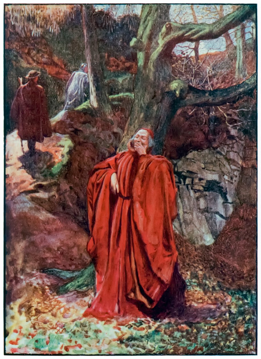 A "Christian and Hopeful elhagyja az ateistát nevetve" a "The Pilgrim" Progress From This World, To That Who Is To Come című filmből, John Bunyantól alkotó: John Byam Liston Shaw