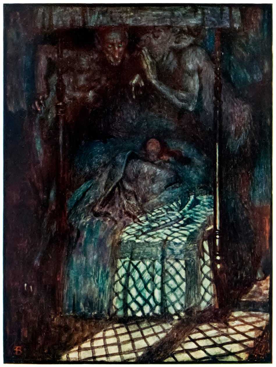 "Christiana álma" a "The Pilgrim" Progress From This World, To That What Is To Come című filmből, John Bunyan alkotó: John Byam Liston Shaw
