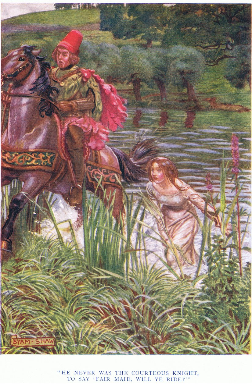 Soha nem volt az az udvarias lovag, hogy úgy mondjam, szép szobalány, 1928 alkotó: John Byam Liston Shaw