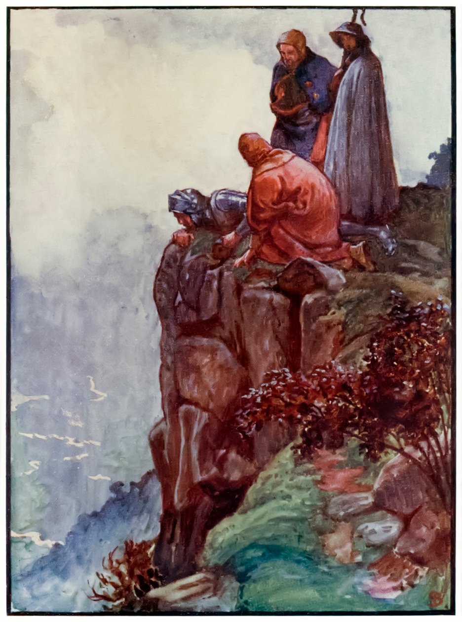 "Hill Error" a "A zarándok haladása ebből a világból, az eljövendőbe" című filmből, John Bunyan alkotó: John Byam Liston Shaw