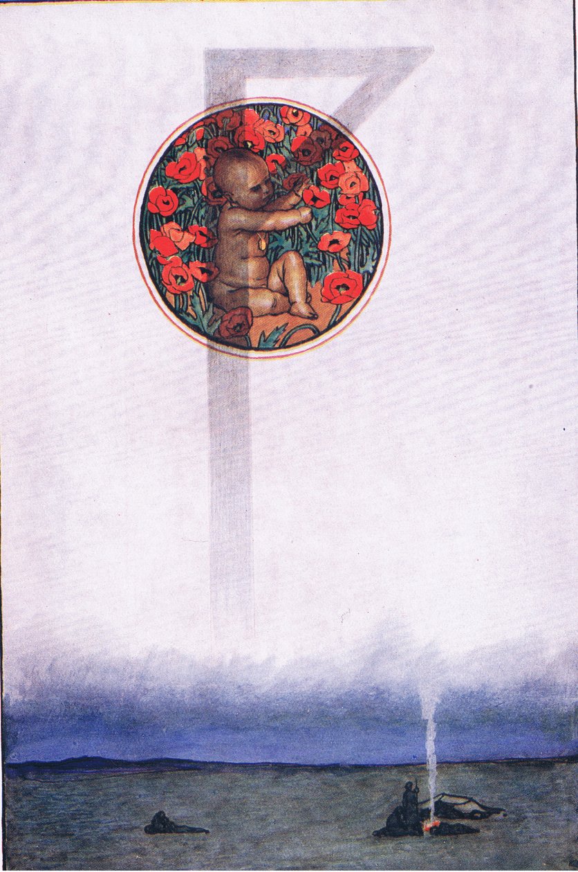 Rubinjai, illusztráció a Káma kertjéből (és más dalszövegek Indiából), 1920 alkotó: John Byam Liston Shaw