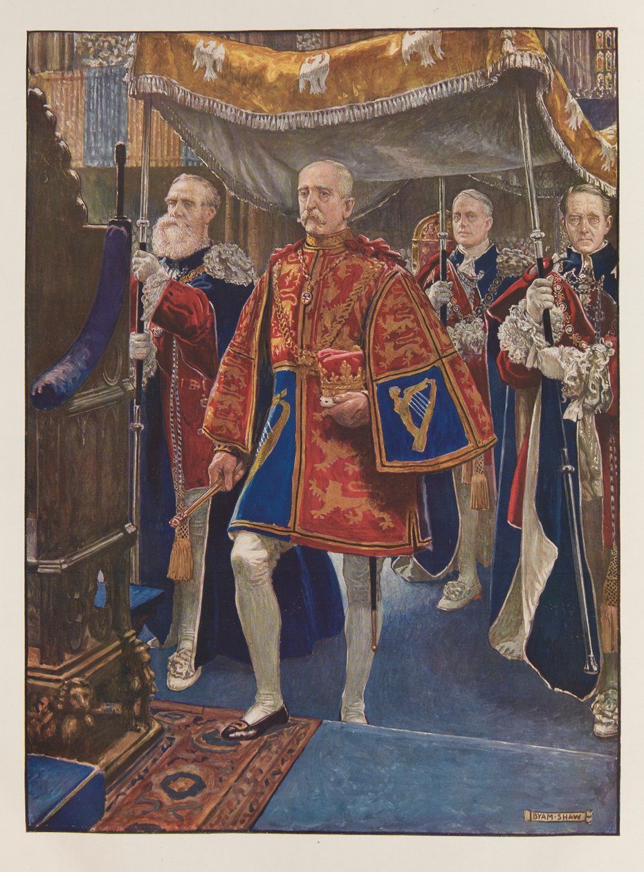 VII. Edward király koronázása alkotó: John Byam Liston Shaw