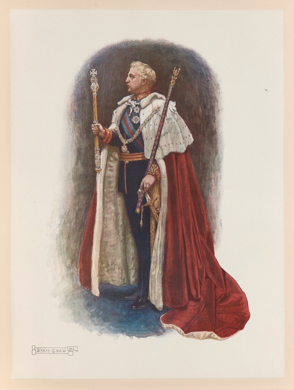 VII. Edward király koronázása alkotó: John Byam Liston Shaw