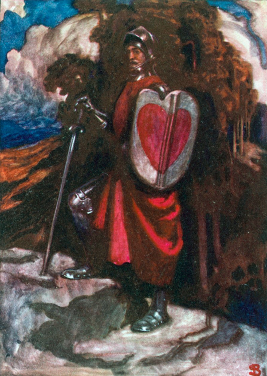 Mr Greatheart (színes litográfia) alkotó: John Byam Liston Shaw