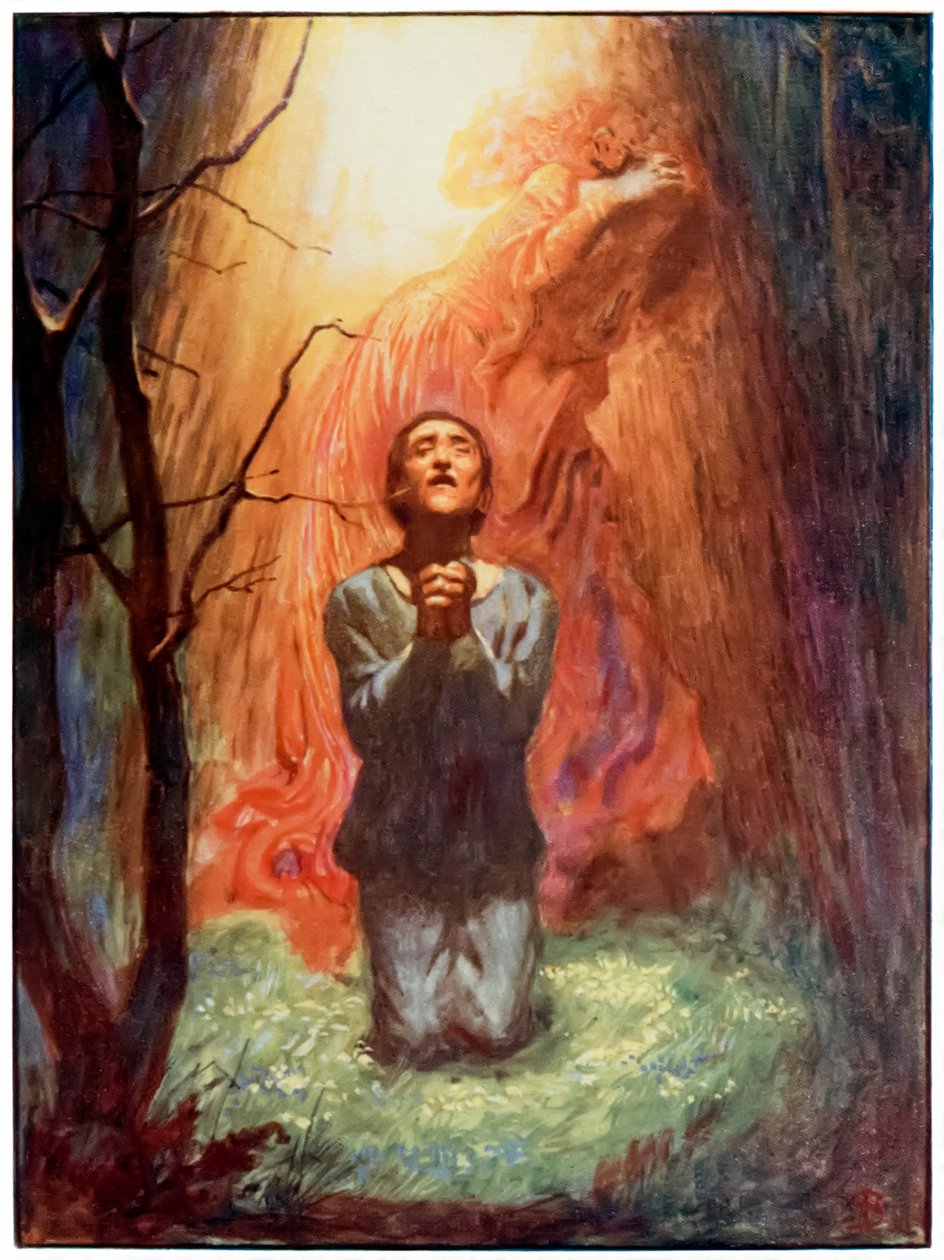 "Mr Standfast" a "A zarándok haladása ebből a világból, az eljövendőbe" című filmből, John Bunyan alkotó: John Byam Liston Shaw