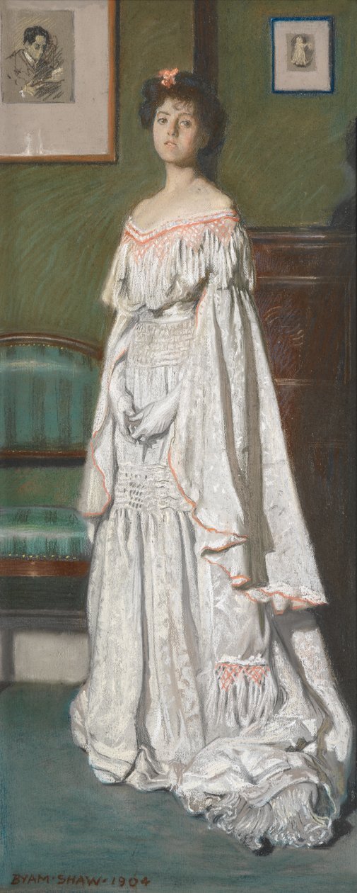 Paul Konody asszony [Isabel Codrington] alkotó: John Byam Liston Shaw