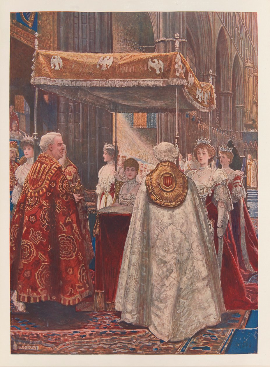 Alexandra királyné kenete alkotó: John Byam Liston Shaw