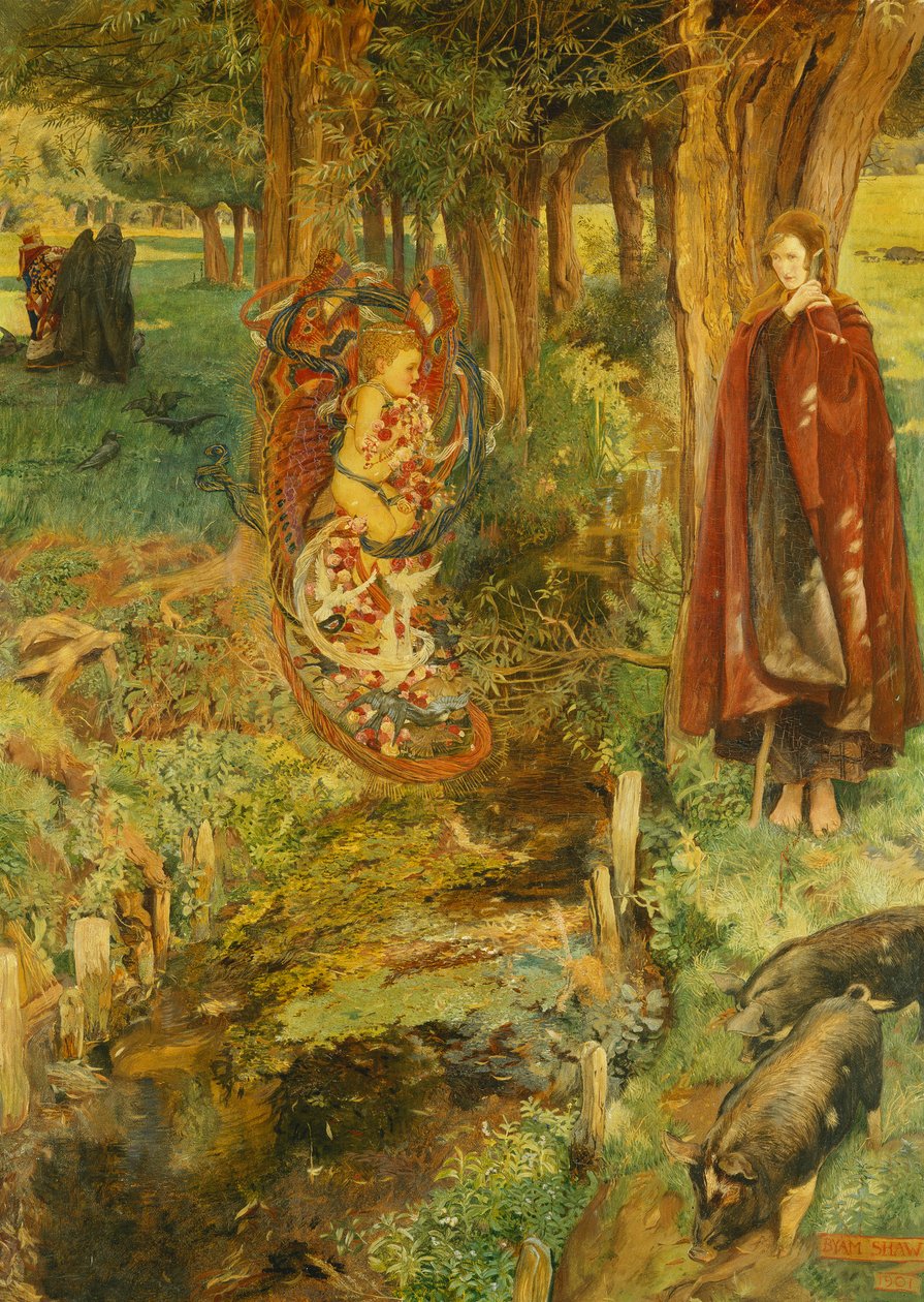 „Az idő és a véletlen mindenkivel egyformán történik”, 1901 alkotó: John Byam Liston Shaw