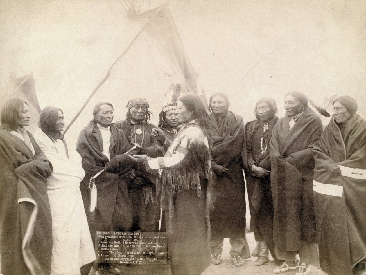 Indiai főnökök a dél-dakotai Deadwoodban, 1891 alkotó: John C. H. Grabill