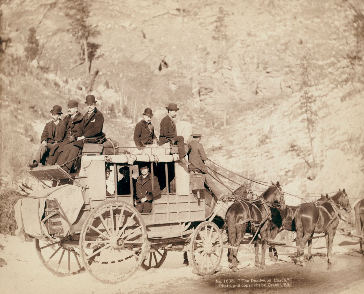 A Deadwood Coach Dél-Dakotában utazik alkotó: John C. H. Grabill