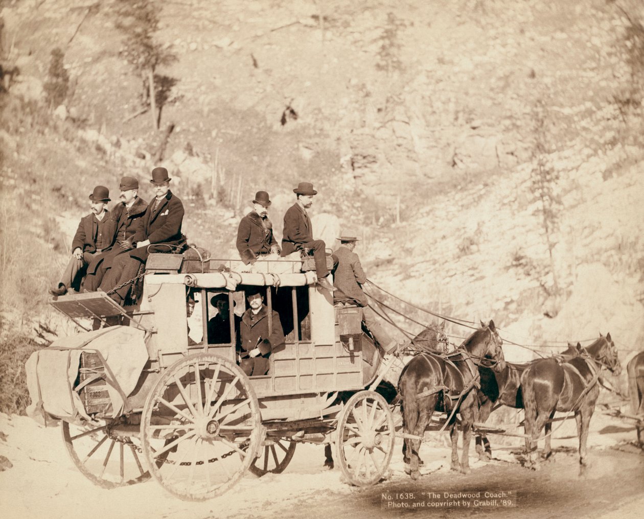 Az Old West Deadwood Stagecoach alkotó: John C. H. Grabill