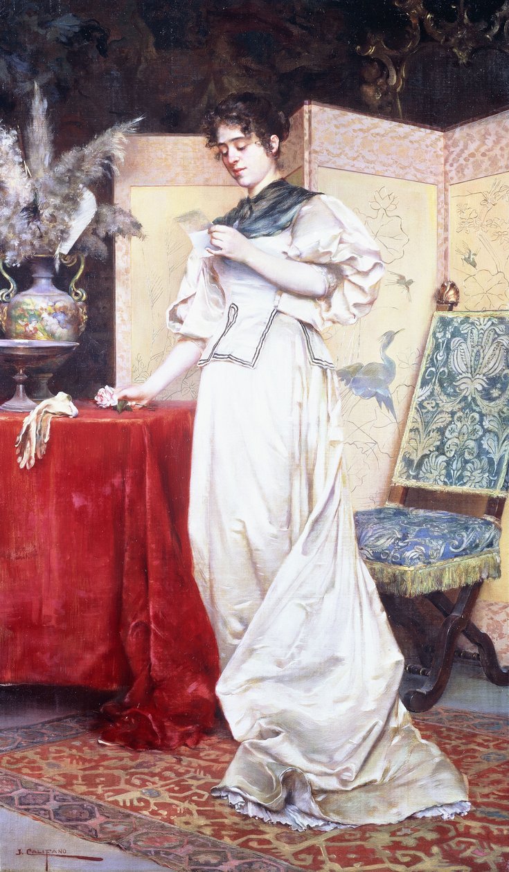 A szerelmes levél, 1890 körül alkotó: John Califano