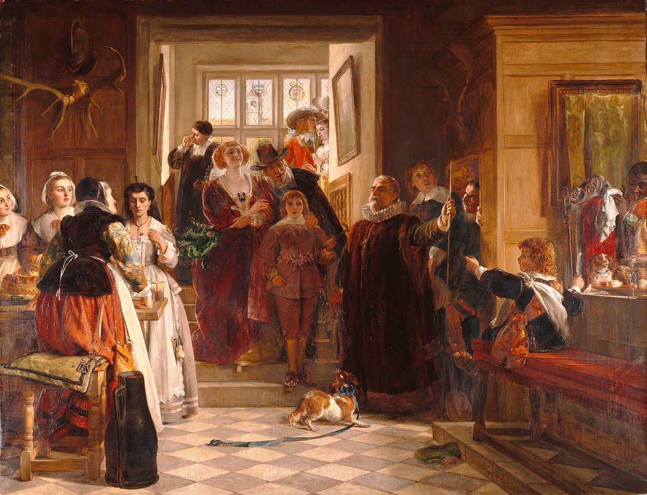 Vacsorára jövet alkotó: John Callcott Horsley
