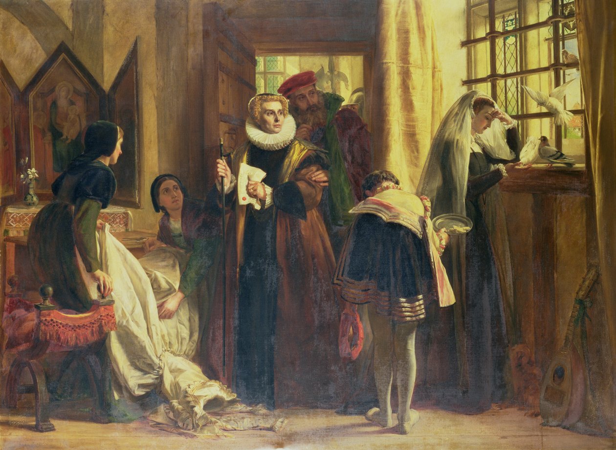 Mária skót királynő fogságban, 1871 alkotó: John Callcott Horsley