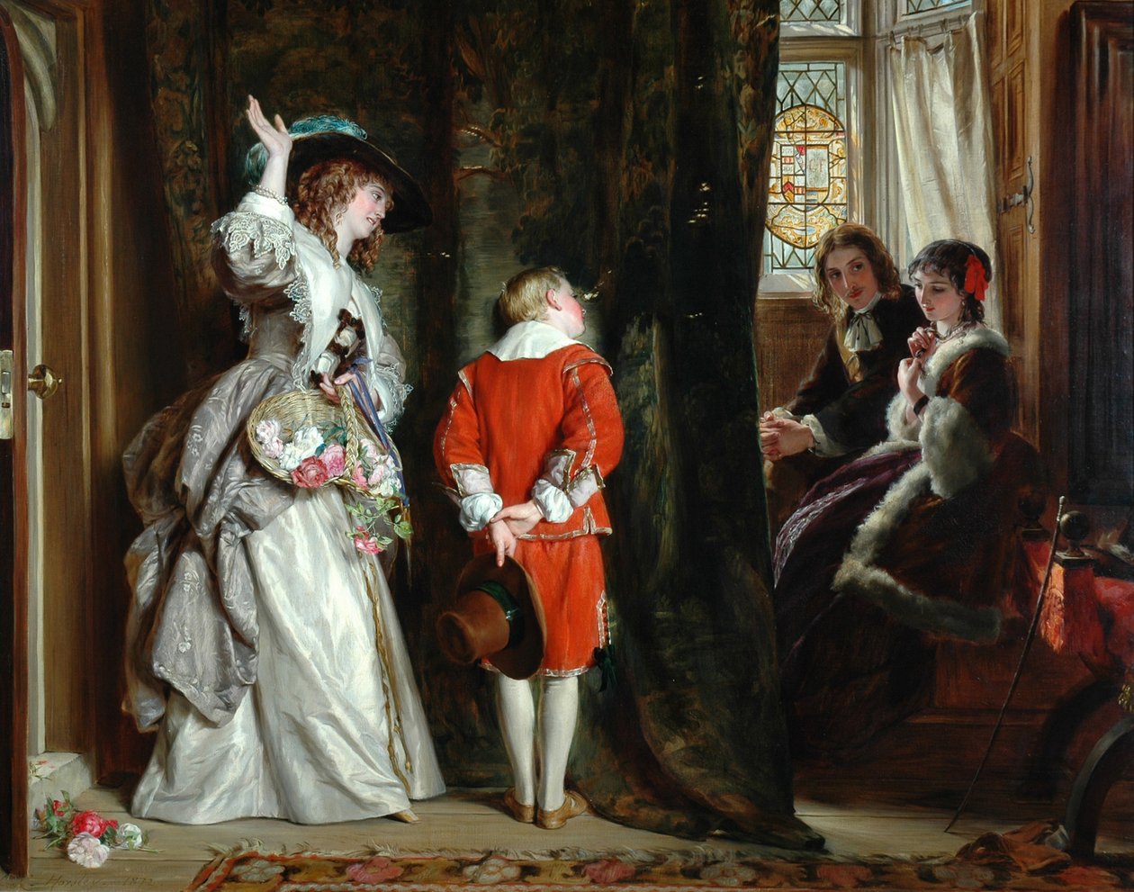 Pay for Peeping, 1872 alkotó: John Callcott Horsley