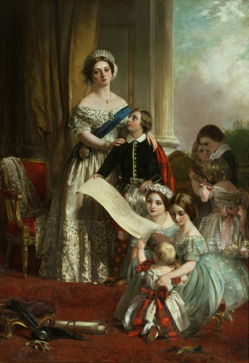 Viktória királynő és gyermekei alkotó: John Callcott Horsley
