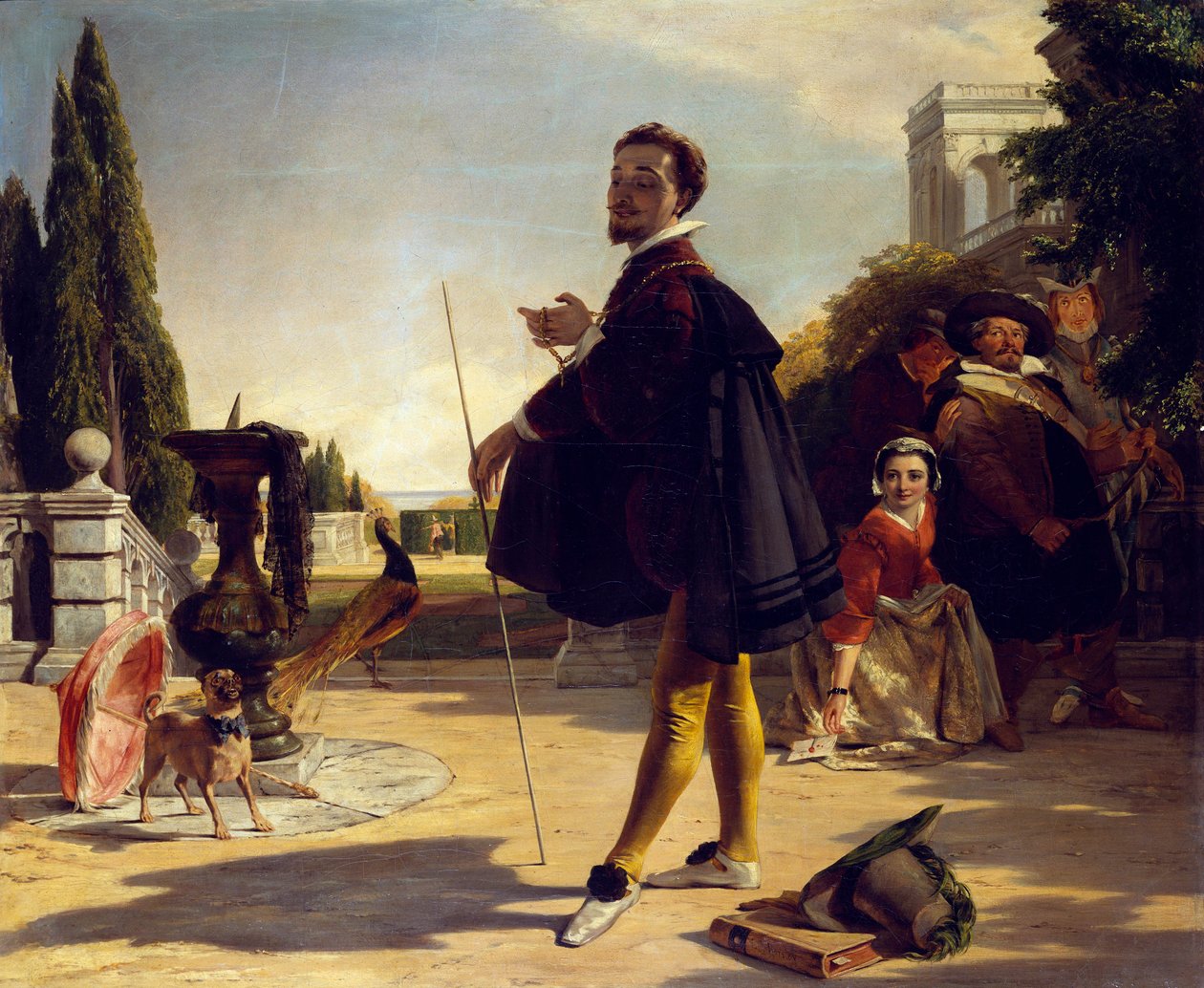 Shakespeare, Tizenkettedik éjszaka, II. felvonás, V. jelenet alkotó: John Callcott Horsley