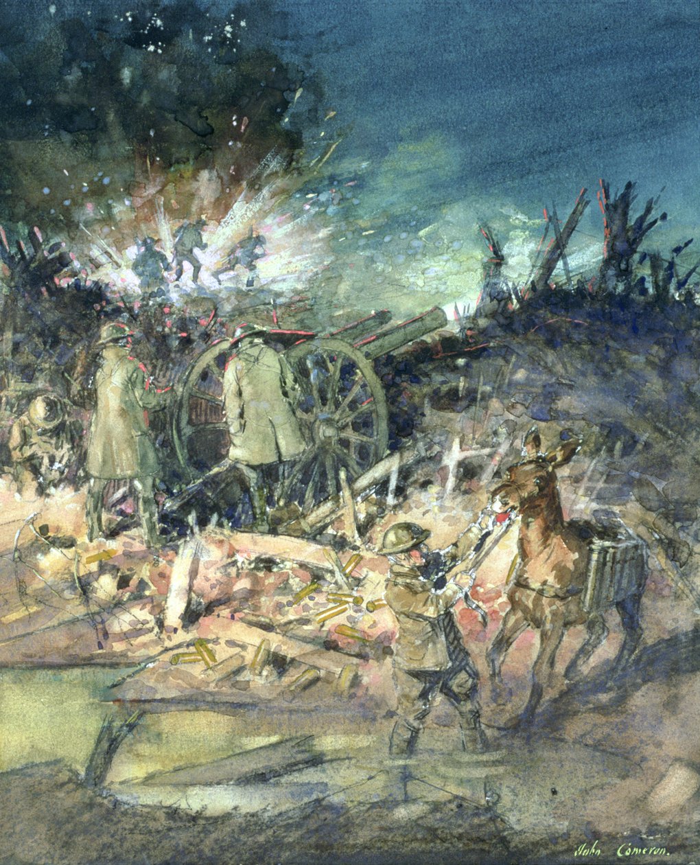 Battle Scene (wc) alkotó: John Cameron