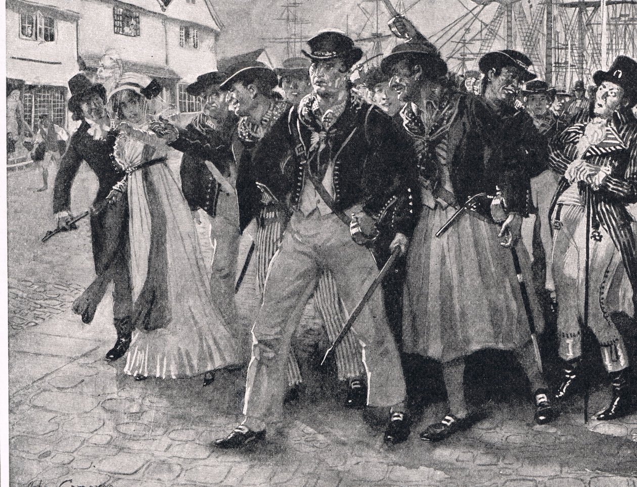 Naval Mutineers Ashore, illusztráció a 