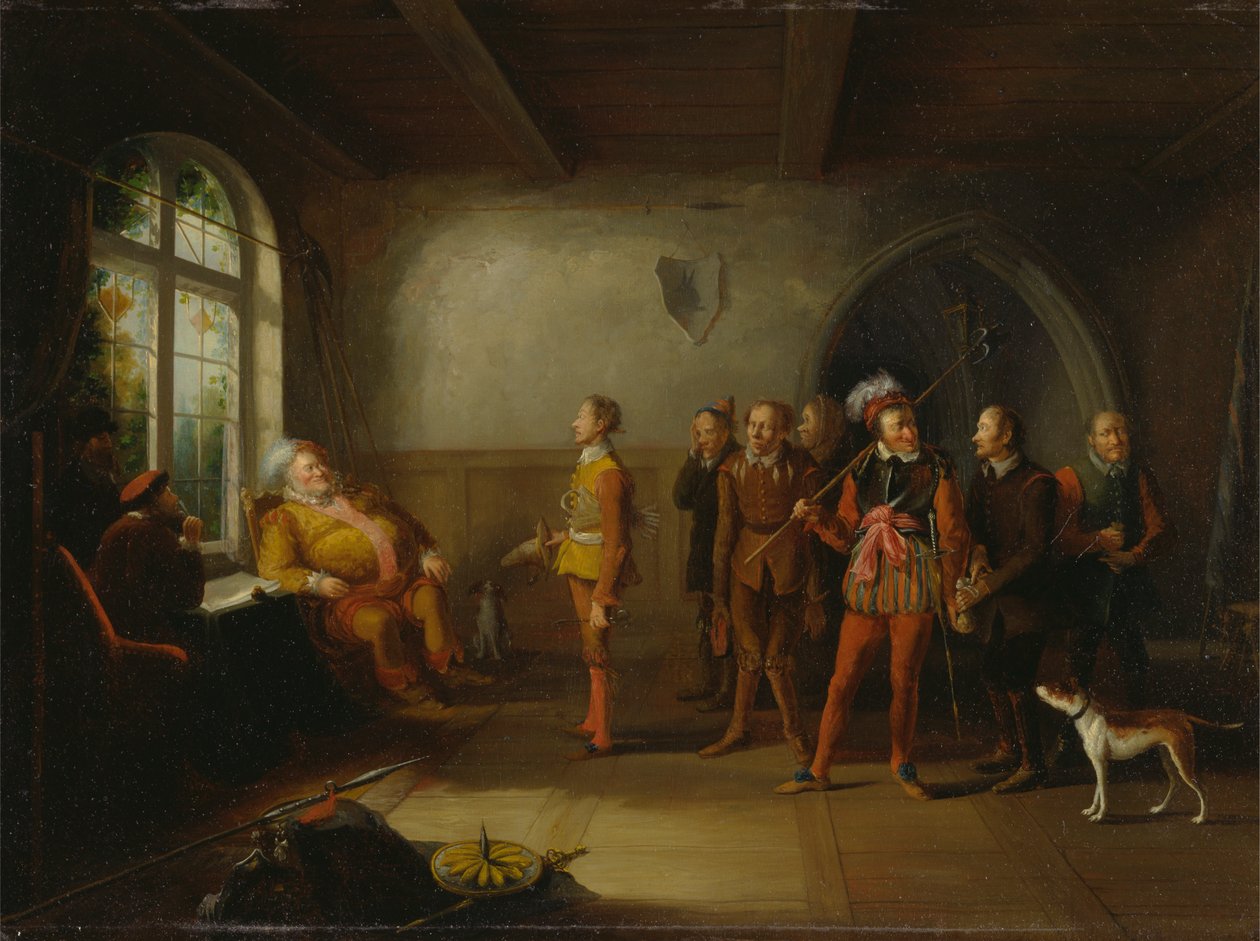 Falstaff és az újoncok a "Henry IV, Part II"-ből alkotó: John Cawse