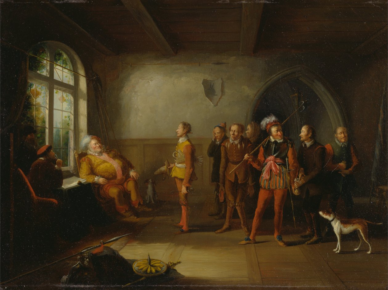 Falstaff és az újoncok, a "IV. Henrik, II. rész"-ből alkotó: John Cawse