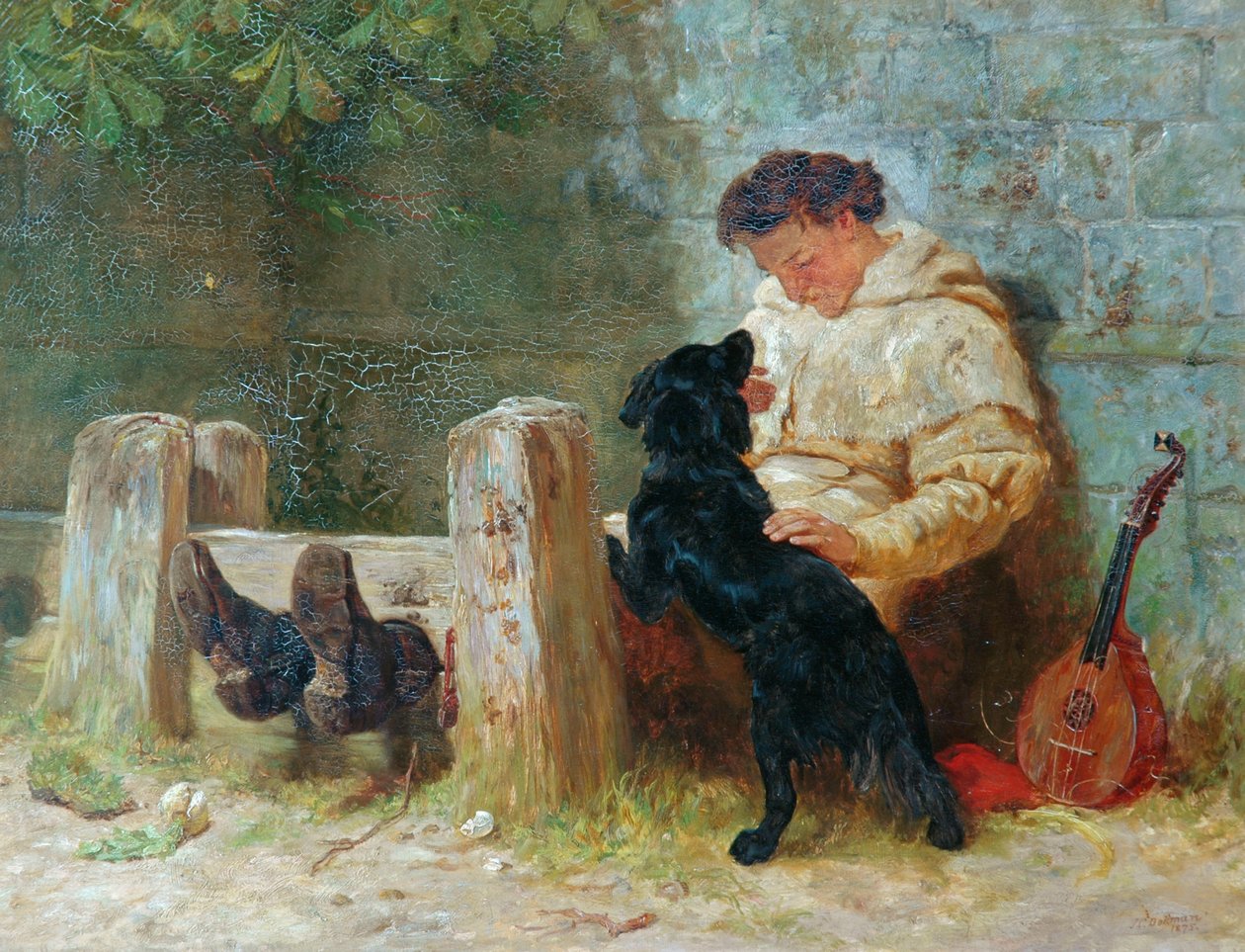 Egyetlen barátja, 1875 alkotó: John Charles Dollman