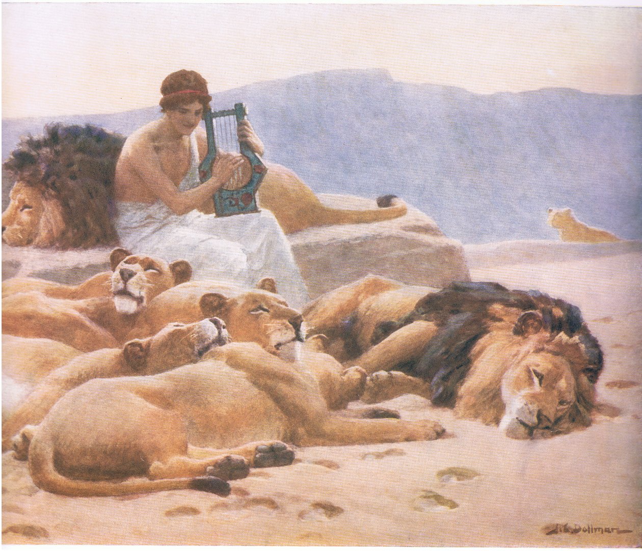 Orpheus és lantja, Bibbys Annual, 1916-17 alkotó: John Charles Dollman