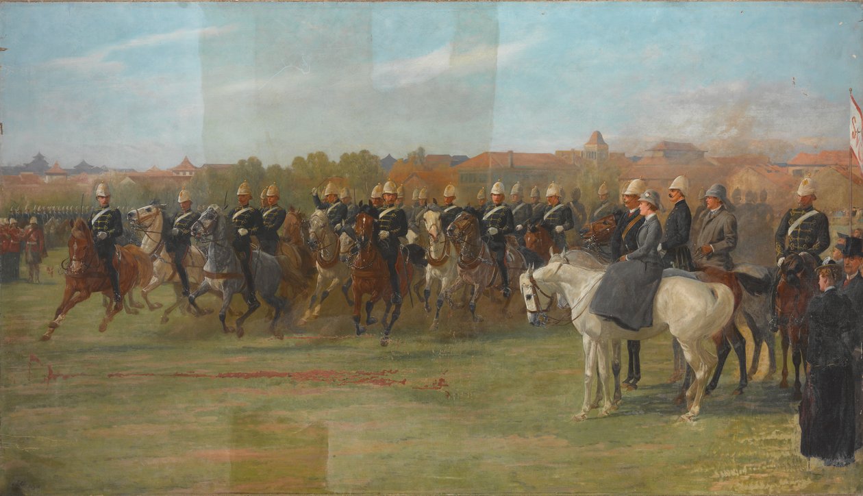 The Shanghai Volunteers at a Review, 1892 alkotó: John Charlton