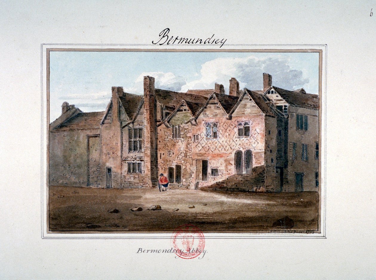 St Saviour apátság, Bermondsey, London, 1809 alkotó: John Chessell Buckler