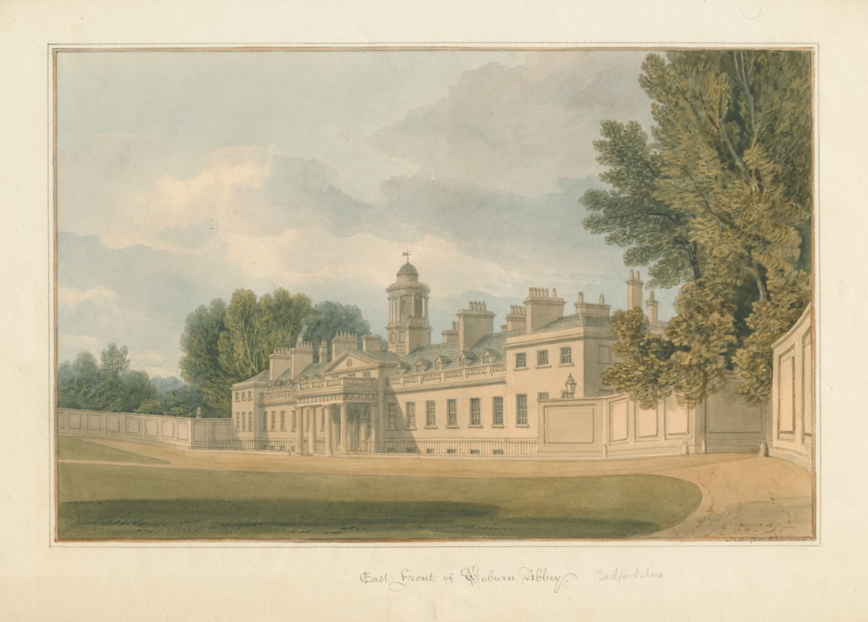 Bedfordshire - Woburn Abbey, 1824 alkotó: John Chessell Buckler