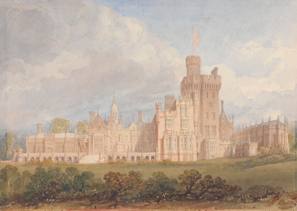 Costessey Hall, Norfolk alkotó: John Chessell Buckler
