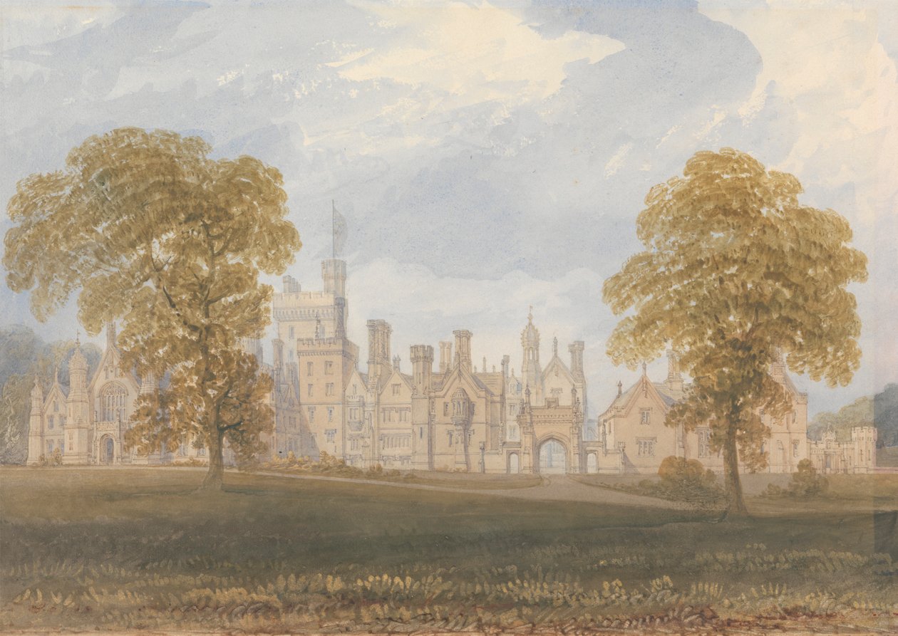 Costessey Hall, Norfolk alkotó: John Chessell Buckler