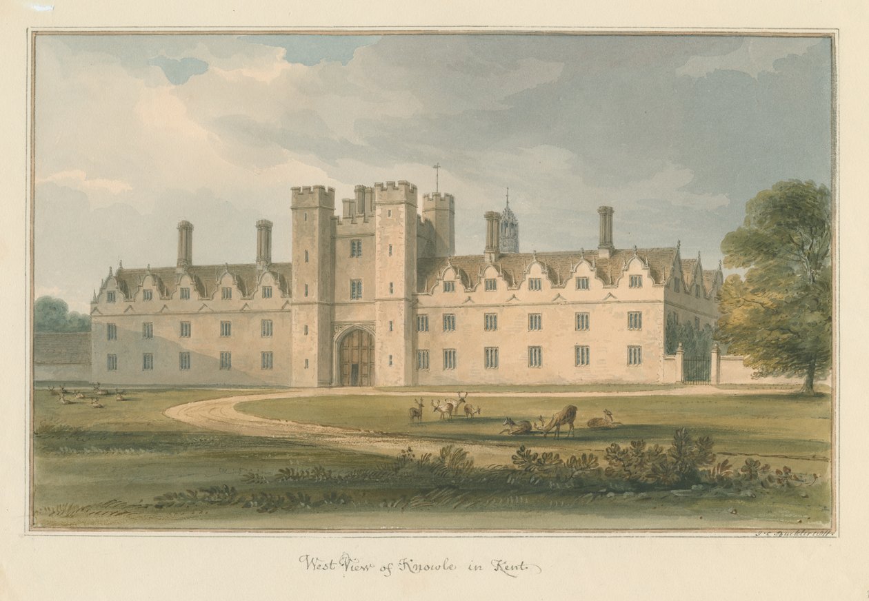Kent – Knowle, 1811 alkotó: John Chessell Buckler