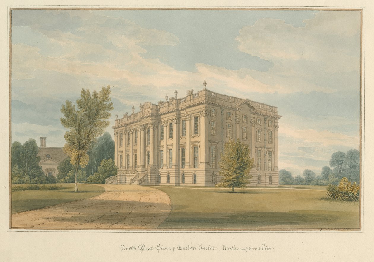 Northamptonshire – Easton Nest, 1824 alkotó: John Chessell Buckler