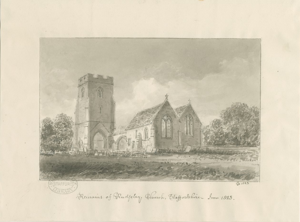 Rugeley templom alkotó: John Chessell Buckler