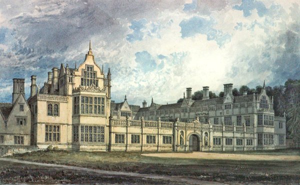 Rushton Hall, Northamptonshire: (wc) alkotó: John Chessell Buckler