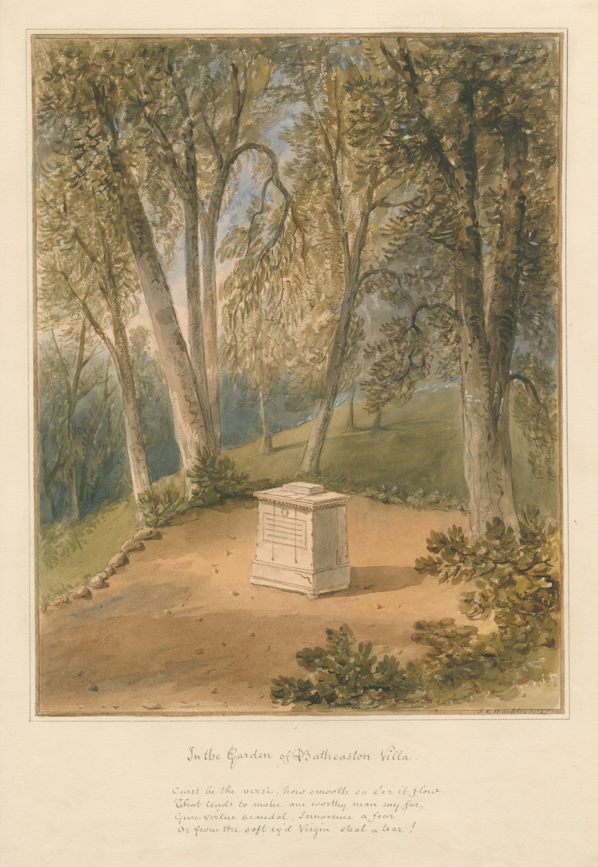 Somerset – Batheaston Villa Garden, 1827 alkotó: John Chessell Buckler