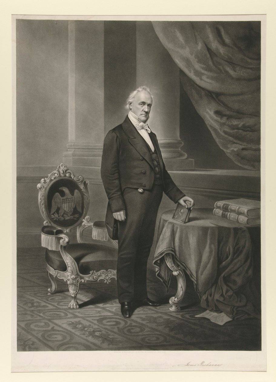 James Buchanan (fax aláírás) alkotó: John Chester Buttre